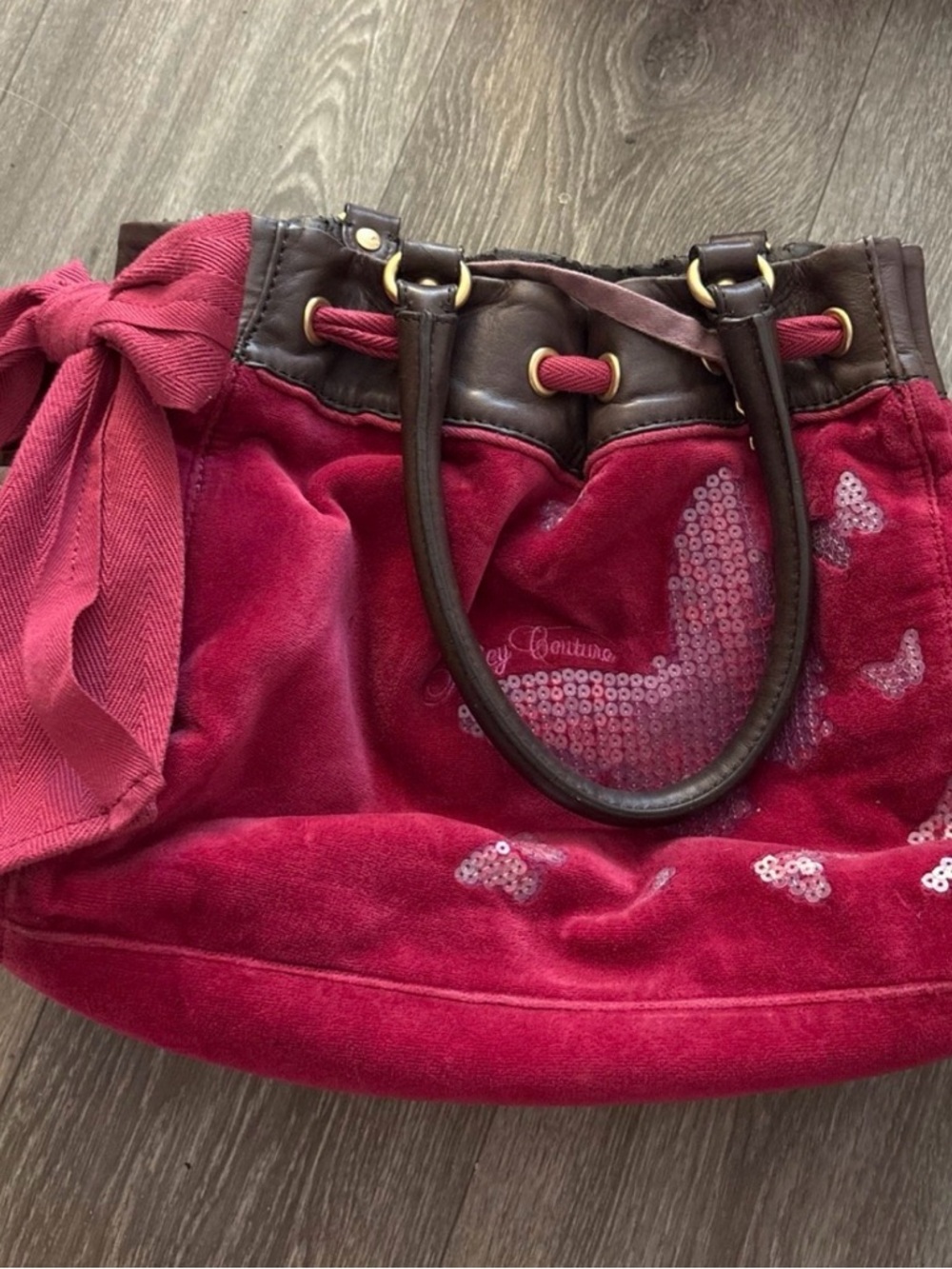 Juicy Couture Daydreamer Y2K Pink Butterfly Handbag